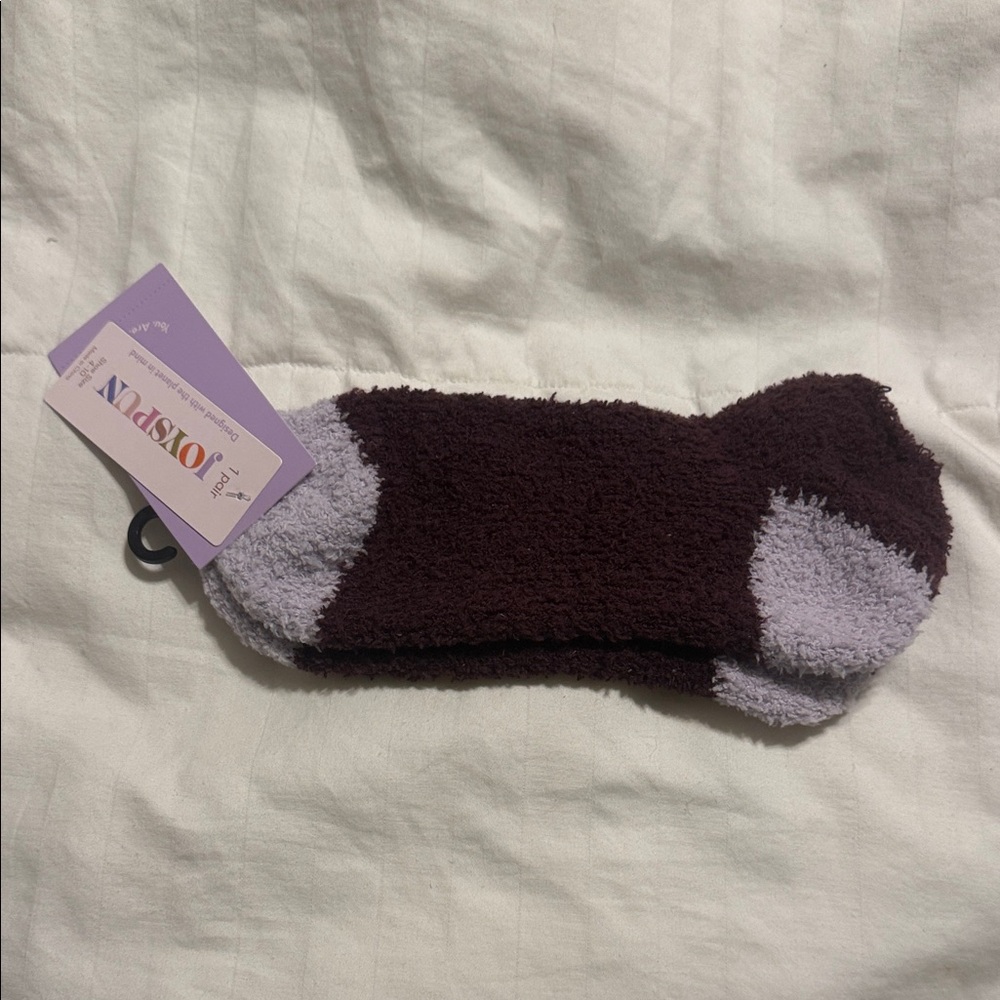 NWT - Joyspun Women's Cozy Socks - Purple & Lavender